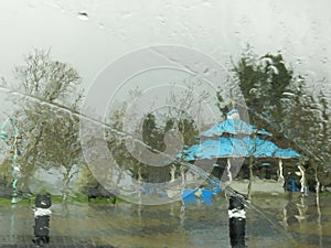 Wet Day In Nanaimo, British Columbia, Vancouver Island, Canada