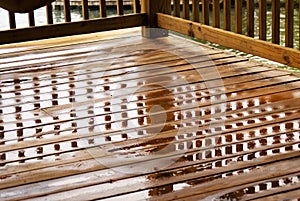 Wet Deck Reflections/Corner View photo