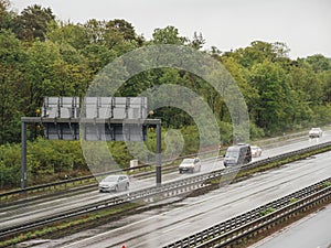 Wet Drive on German Autobahn