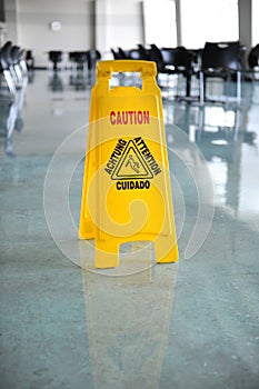 Wet Floor Caution Sign