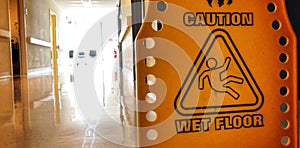 Wet floor sign