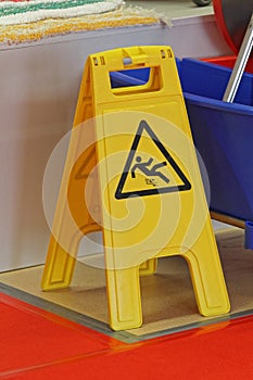 Wet floor sign