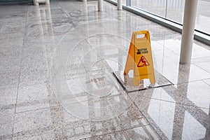 Wet floor sign