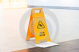 Wet floor sign