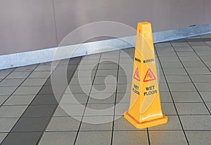 Wet floor sign