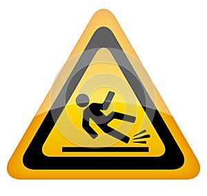 Wet floor warning sign