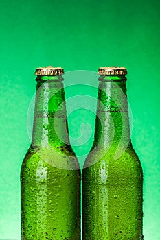 Bagnato verde bottiglie 