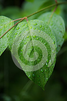 Wet Leaf Macro