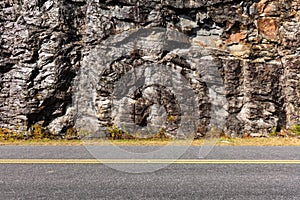 Abstract Rocky Background Texture with Highway