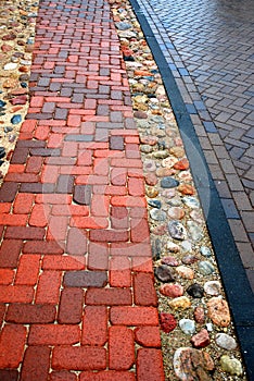 Wet paver pattern photo