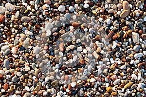 Wet pebblestone background