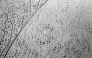 Wet plastic transparent old wrap texture in black and white