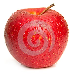 Wet red apple 2