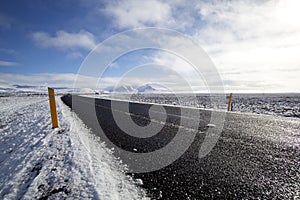 Wet ringroad in winter