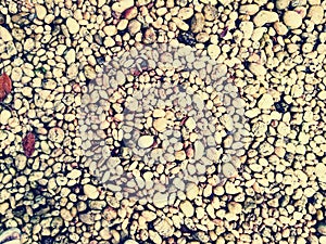 Wet river stones background