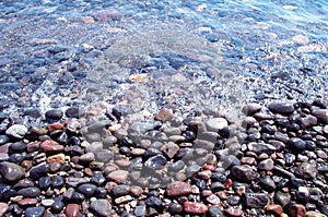 Wet rocks