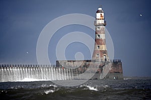 A Wet Roker Lighthouse at Sunderland