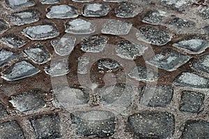 wet stone floor for pattern
