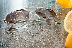 Wet sunglasses