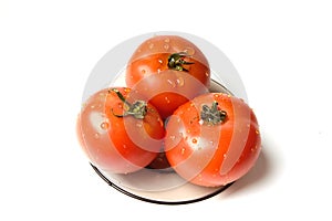 Wet tomatoes