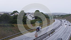 Wet & windy road