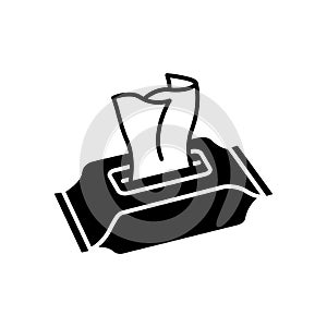 Wet wipes icon