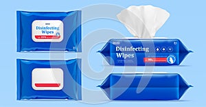 Wet wipes package mock up