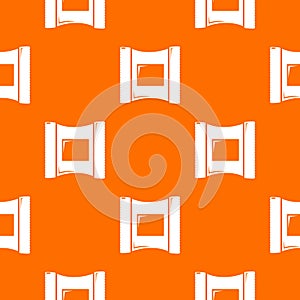 Wet wipes package pattern vector orange