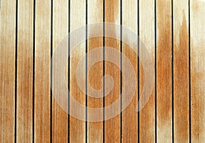 Wet wooden deck of luxury yacht background
