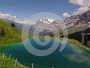 The Wetterhorn and Alpine Pond photo