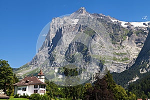 Wetterhorn from Grindelwald photo