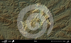 Weyer highlighted, Austria. Physical