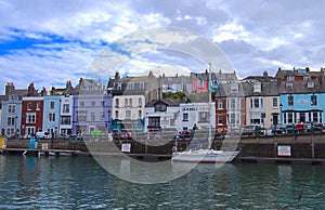 Weymouth harbour in Dorset, Southern England