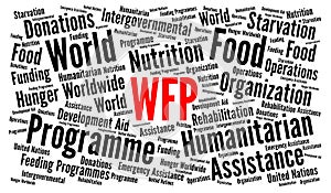 WFP, world food programme word cloud photo