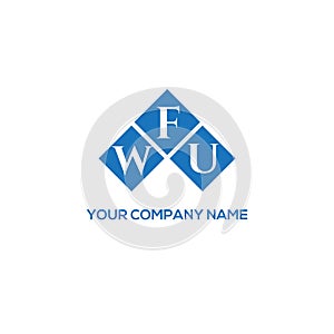 WFU letter logo design on WHITE background. WFU creative initials letter logo concept. WFU letter design