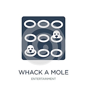 whack a mole icon in trendy design style. whack a mole icon isolated on white background. whack a mole vector icon simple and