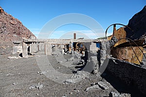 Whakaari or White Island sulphur factory in New Zealand