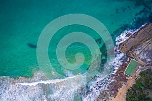 Whale Beach, Sydney Australia aerial