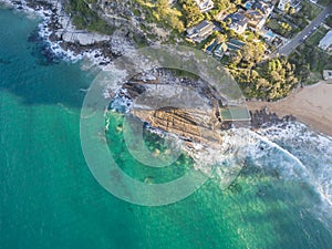 Whale Beach, Sydney Australia aerial