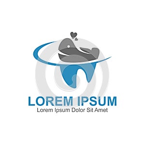 Whale Fun Dental Clinic Logo