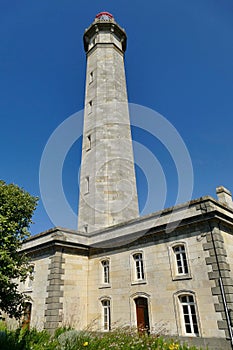 The whale lighthouse at the tip of the RÃ© Island