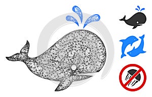 Whale Polygonal Web Vector Mesh Illustration