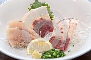 Whale sashimi