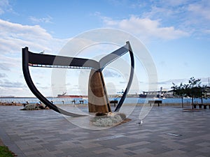 Whale tail art in Esperance