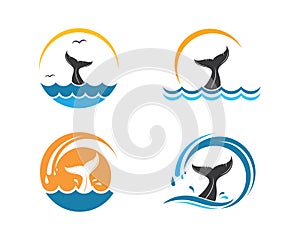 whale tail icon vector illustration design