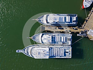 Whale watch ship, Plymouth, Massachusetts, USA