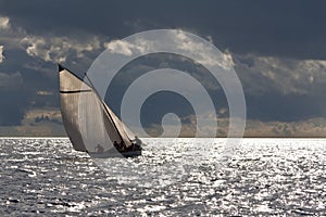 Whaling boat regatta race photo