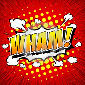 Wham! - Comic Speech Bubble, Cartoon
