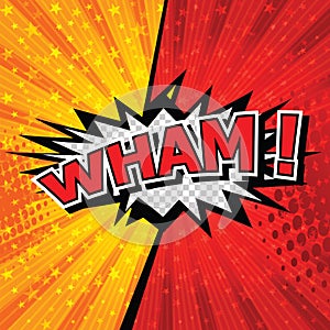 Wham! - Comic Speech Bubble, Cartoon.