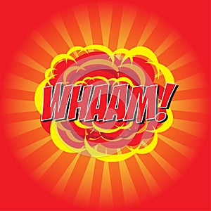 WHAM! comic word